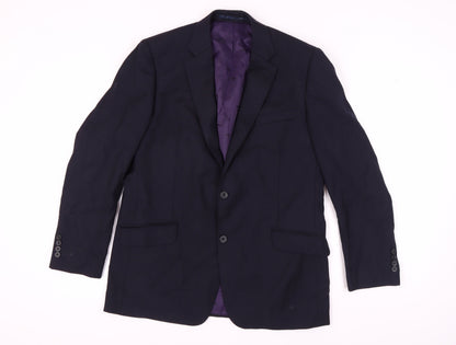 Mens UK Size 42 Paul Costelloe Regular Blue Suit Jacket