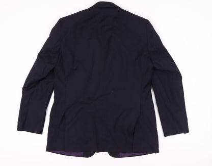Mens UK Size 42 Paul Costelloe Regular Blue Suit Jacket