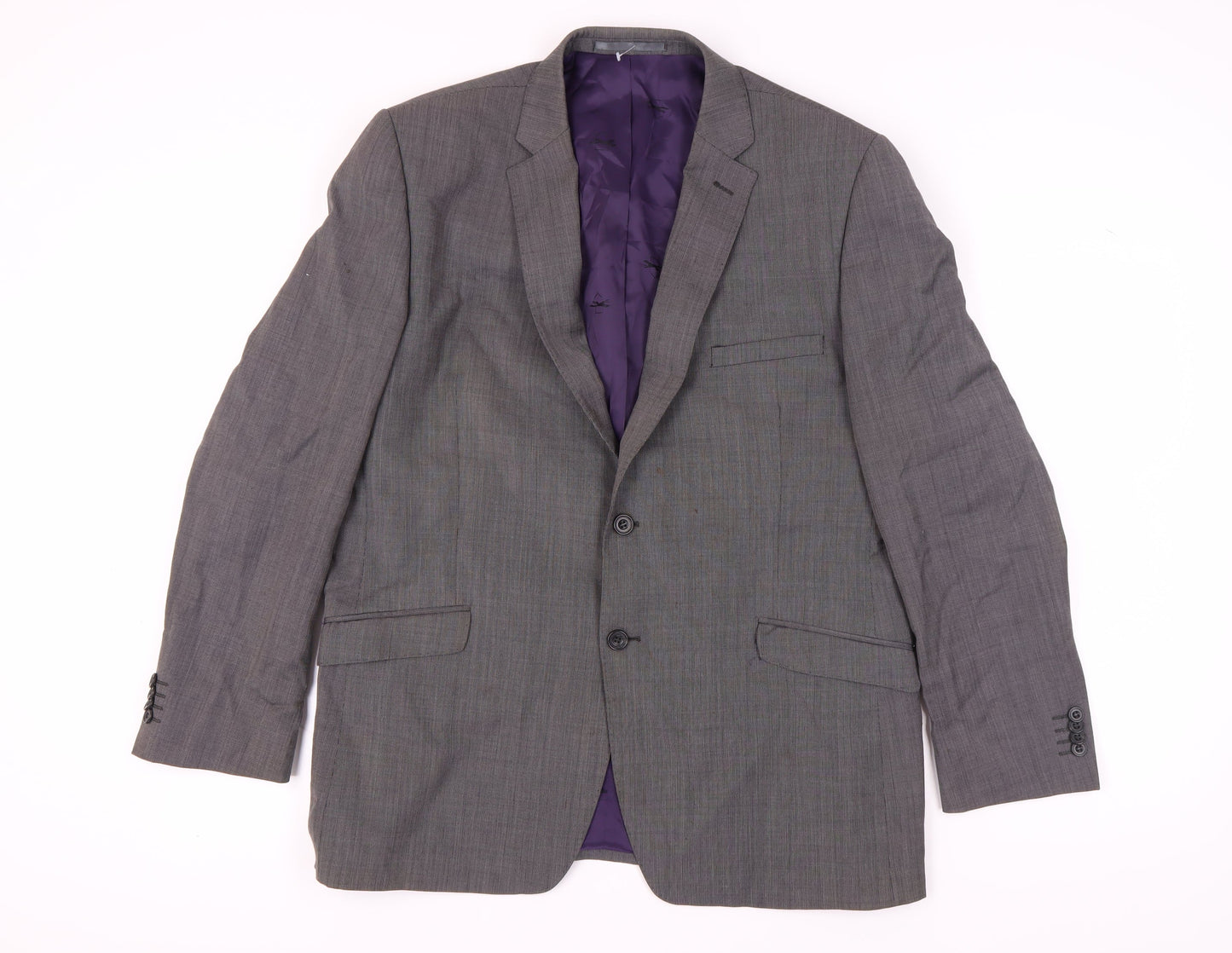 Mens UK Size 44 Paul Costelloe Regular Grey Suit Jacket