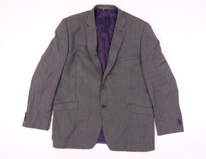 Mens UK Size 44 Paul Costelloe Regular Grey Suit Jacket
