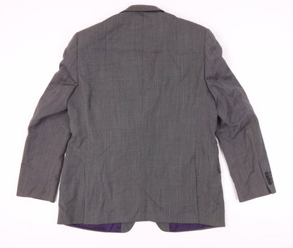 Mens UK Size 44 Paul Costelloe Regular Grey Suit Jacket