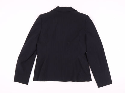 Dorothy Perkins Women's Black Blazer Size 12 Regular Fit