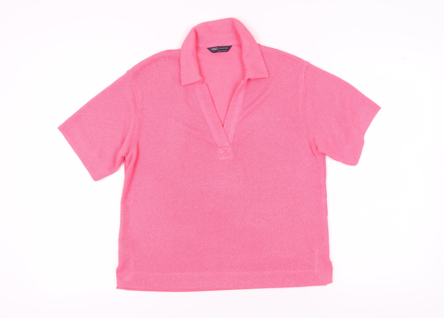 Womens UK Size 10 Marks and Spencer Pink  Polo