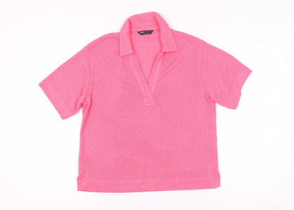 Womens UK Size 10 Marks and Spencer Pink  Polo