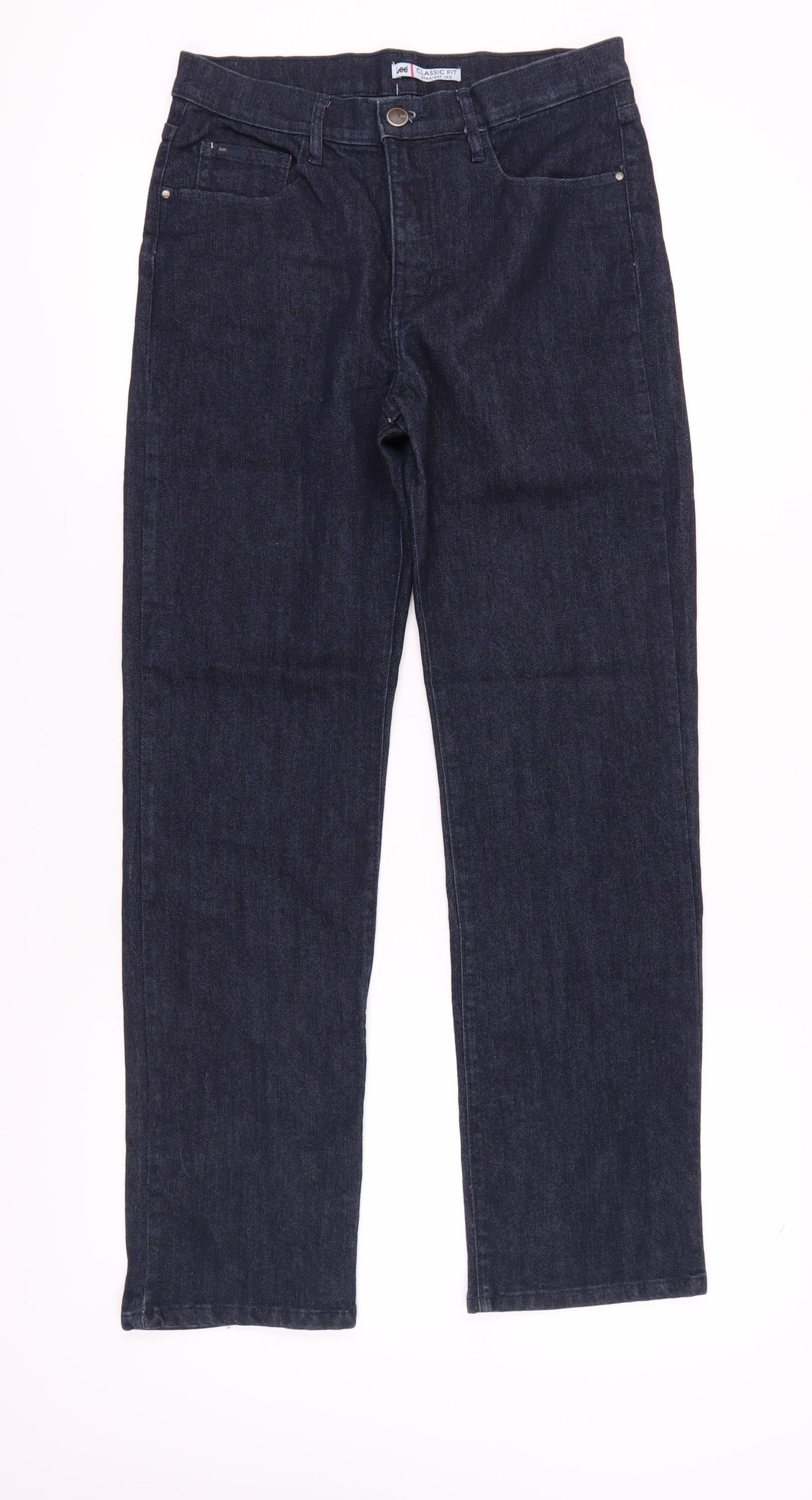 Lee Women's Blue Straight Classic Fit Jeans M