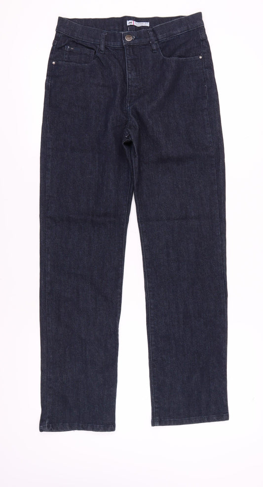 Lee Women's Blue Straight Classic Fit Jeans M