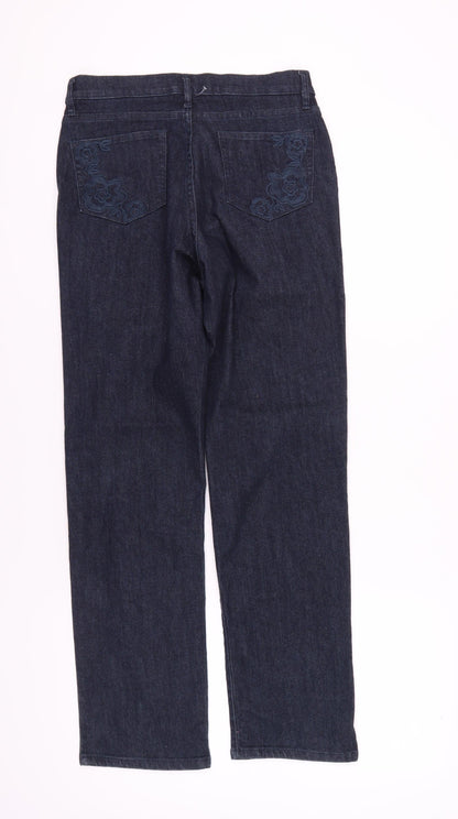 Lee Women's Blue Straight Classic Fit Jeans M