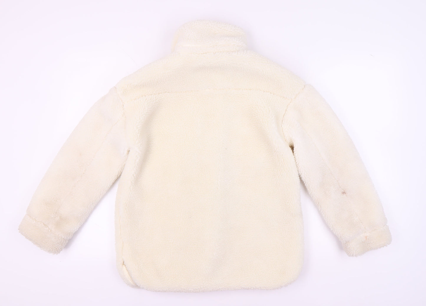 H&M Girls Ivory Basic Fleece Jacket 11-12 Years, Casual