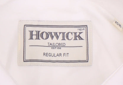 Mens UK Collar Size 15.5 Howick Smart White  Dress Shirt