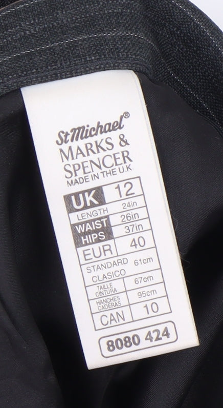 Marks and Spencer Women's Grey Pencil Skirt Size 12