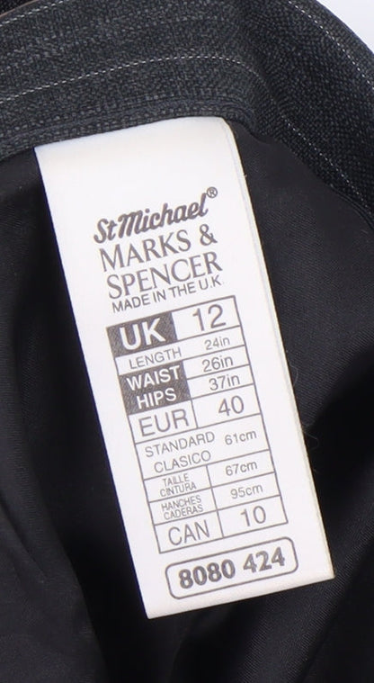 Marks and Spencer Women's Grey Pencil Skirt Size 12