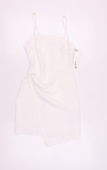 Zara Women's White Slip Dress XS Party Summer