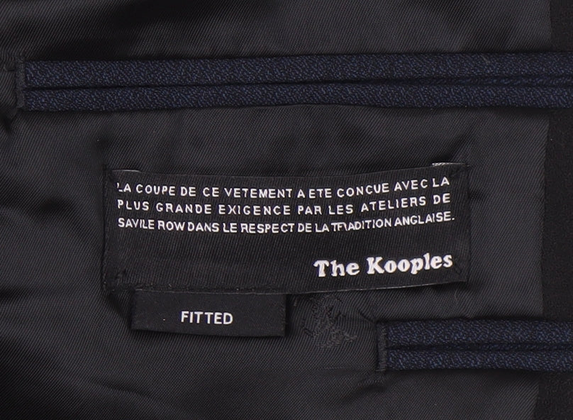 The Kooples Men's Blue Slim Fit Blazer Jacket UK 40R