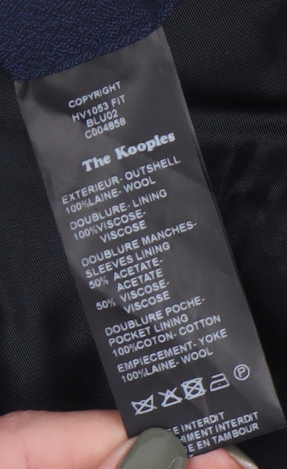 The Kooples Men's Blue Slim Fit Blazer Jacket UK 40R