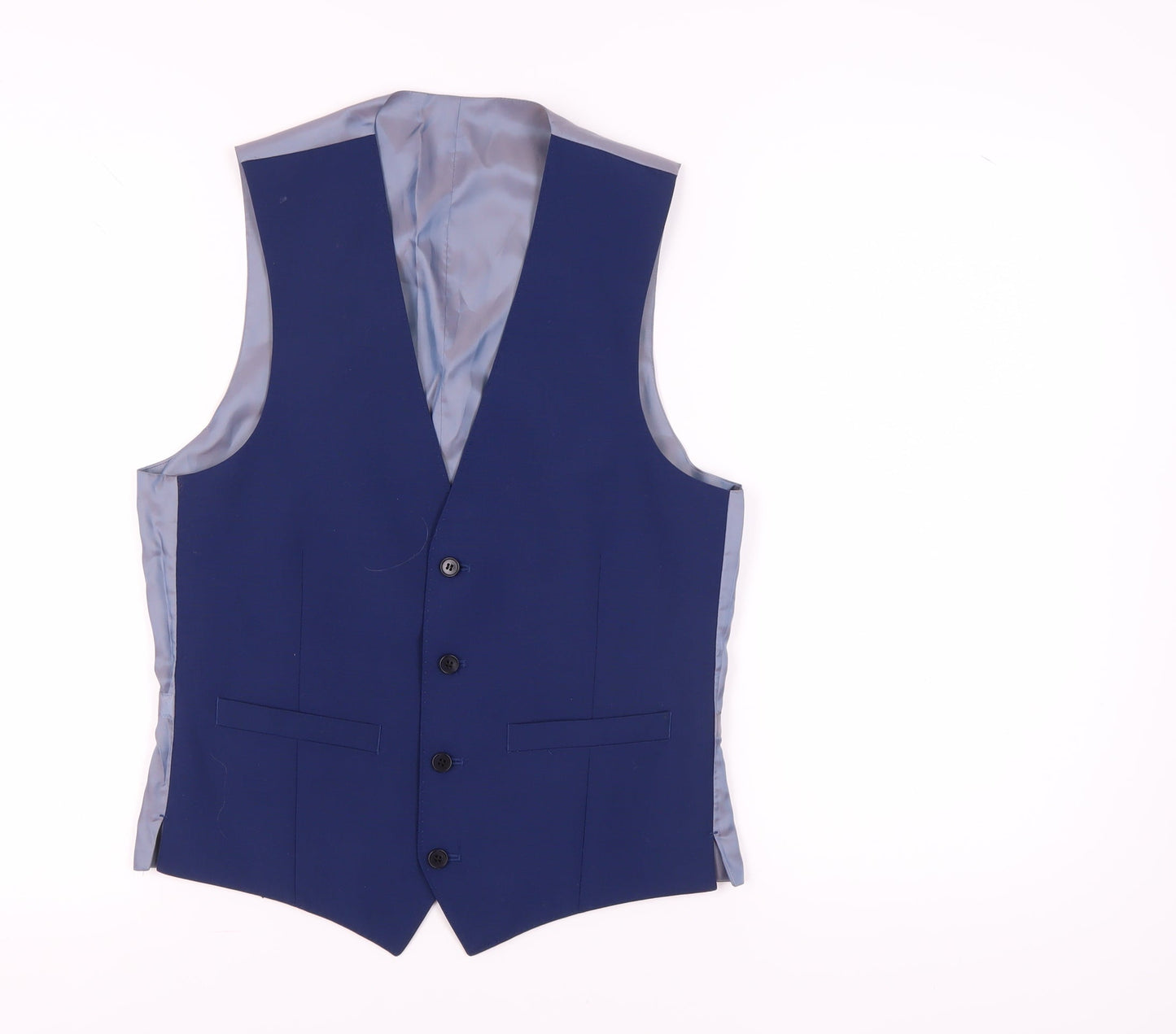Mens UK Size 38 French Connection Regular Blue Suit Waistcoat