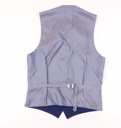 Mens UK Size 38 French Connection Regular Blue Suit Waistcoat