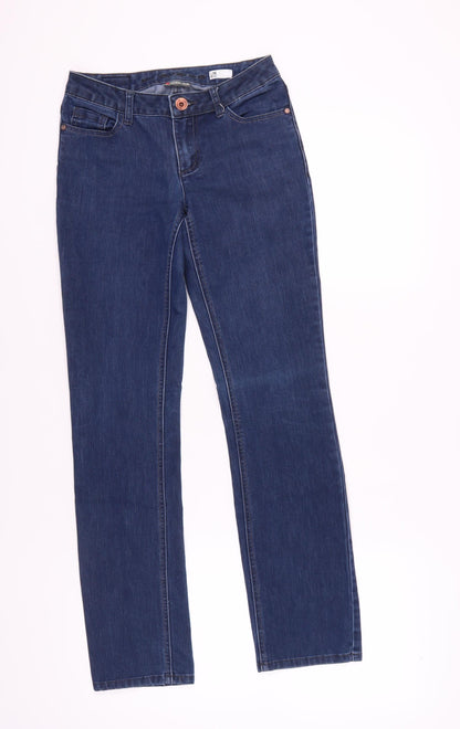 Womens UK Size 25 Street One Regular Fit Straight Blue Jeans