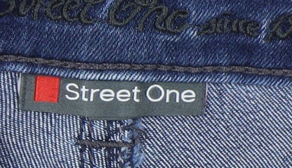 Womens UK Size 25 Street One Regular Fit Straight Blue Jeans