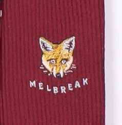 Novel-Ties Co. Red Animal Print Embroidered Tie Men
