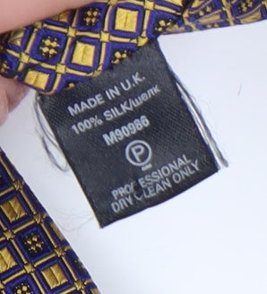 NEXT Men's Blue Geometric Silk Tie