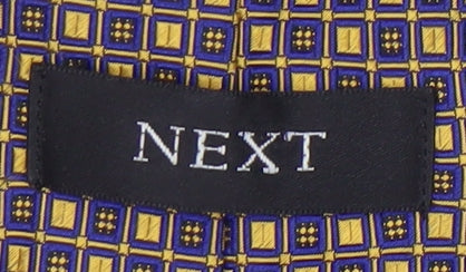 NEXT Men's Blue Geometric Silk Tie