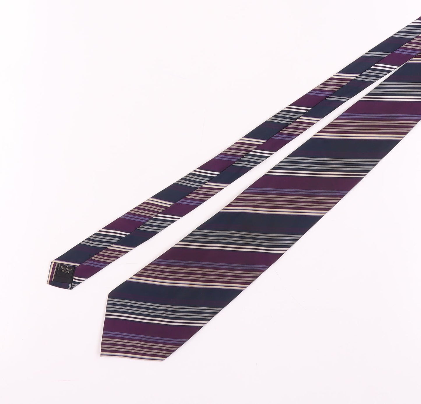 Classics by Greenwoods Men's Purple Striped Tie Polyester