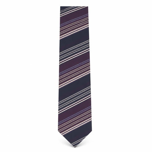 Classics by Greenwoods Men's Purple Striped Tie Polyester