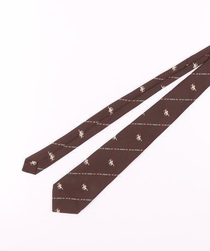 Lochcarron of Scotland Men's Brown Silk Animal Tie