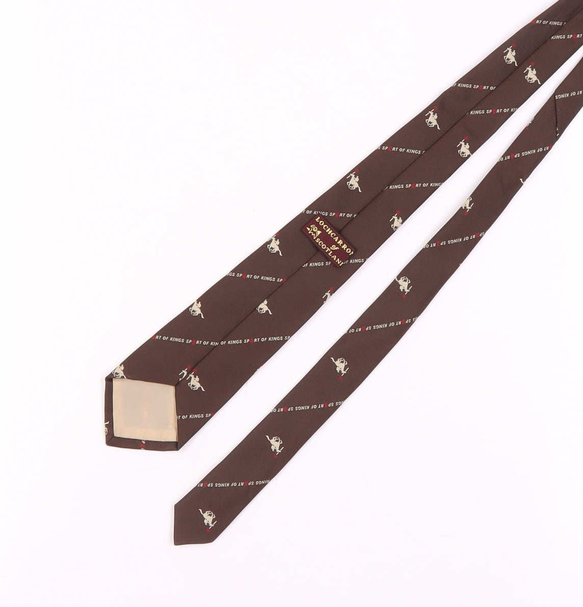 Lochcarron of Scotland Men's Brown Silk Animal Tie