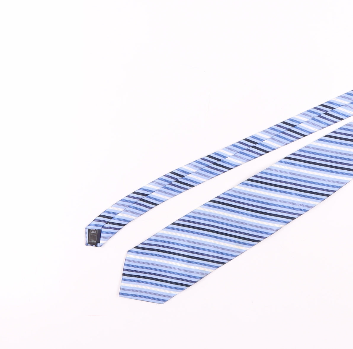George Men's Blue Striped Tie Polyester