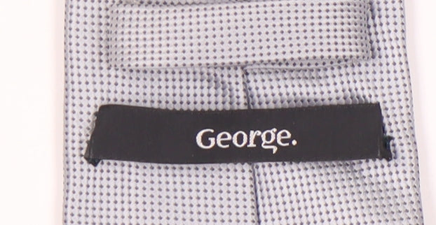 George Men's Grey Geometric Tie