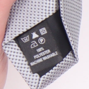 George Men's Grey Geometric Tie