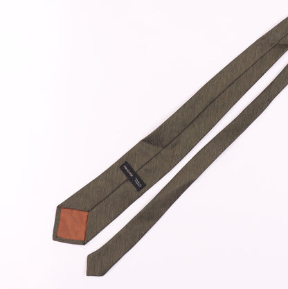 Men's Brown Polyester Tie with Animal Print