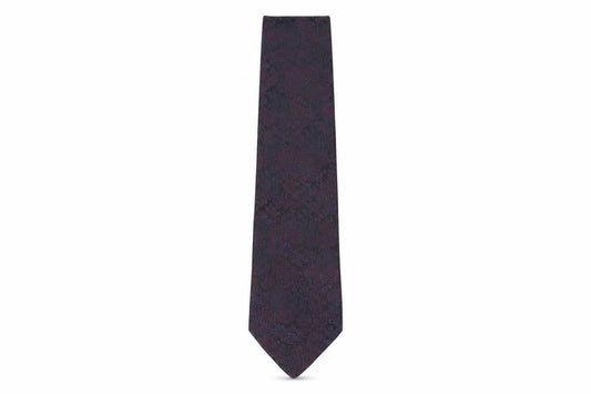Mens The Burton Collection Black Paisley 100% Polyester  Tie