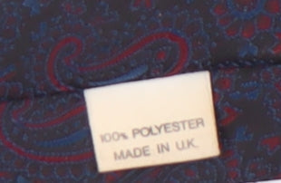 The Burton Collection Men's Black Paisley Tie