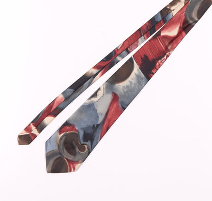 Ambiance Men's Multicoloured Abstract Silk Tie