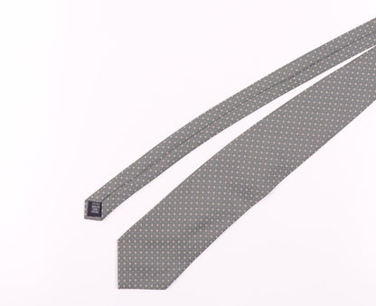 Mens BHS Grey Polka Dot 100% Polyester  Tie