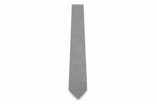 Mens BHS Grey Polka Dot 100% Polyester  Tie