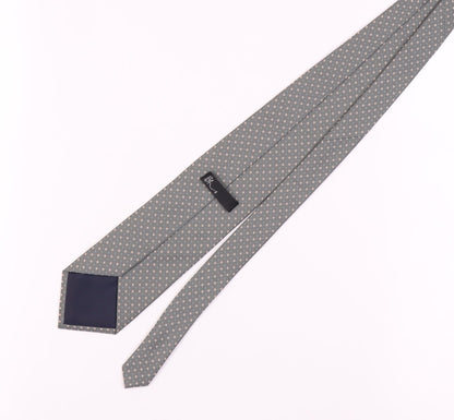Mens BHS Grey Polka Dot 100% Polyester  Tie
