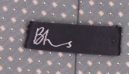 Mens BHS Grey Polka Dot 100% Polyester  Tie