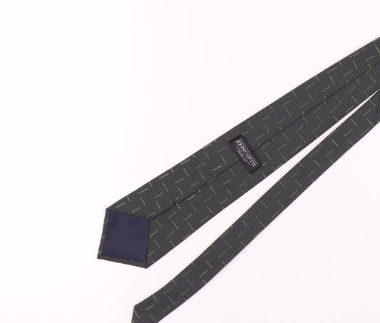 John Curtis Men's Green Geometric Tie One Size