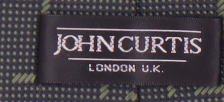 John Curtis Men's Green Geometric Tie One Size