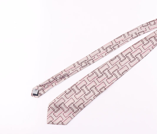 Michelsons Men's Multicoloured Geometric Silk Tie