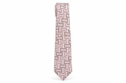 Mens Michelsons Multicoloured Geometric 100% Silk  Tie