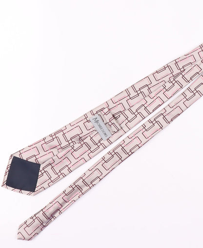 Michelsons Men's Multicoloured Geometric Silk Tie