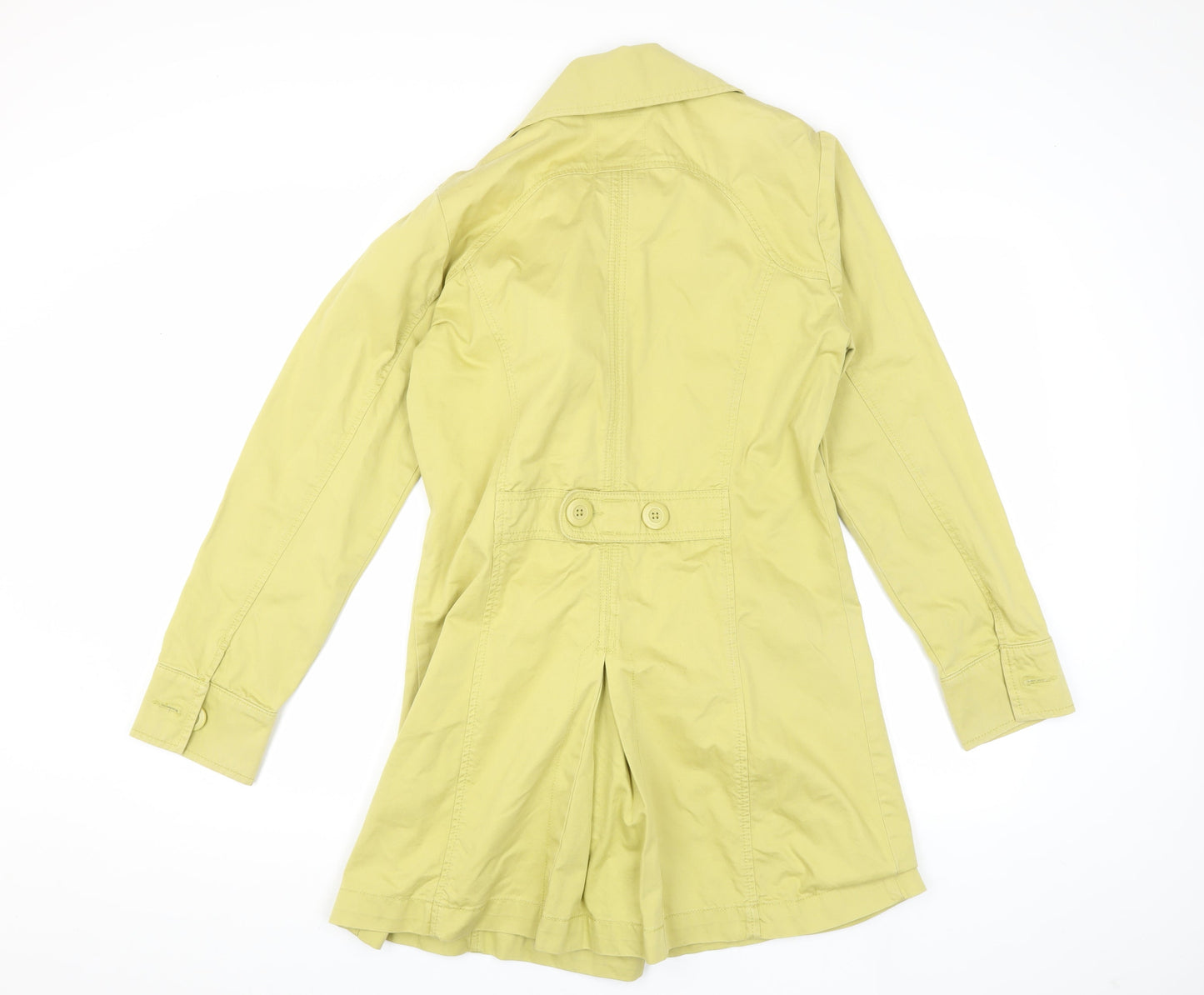Next Girls Green Trench Coat 16 Years Double-Breasted