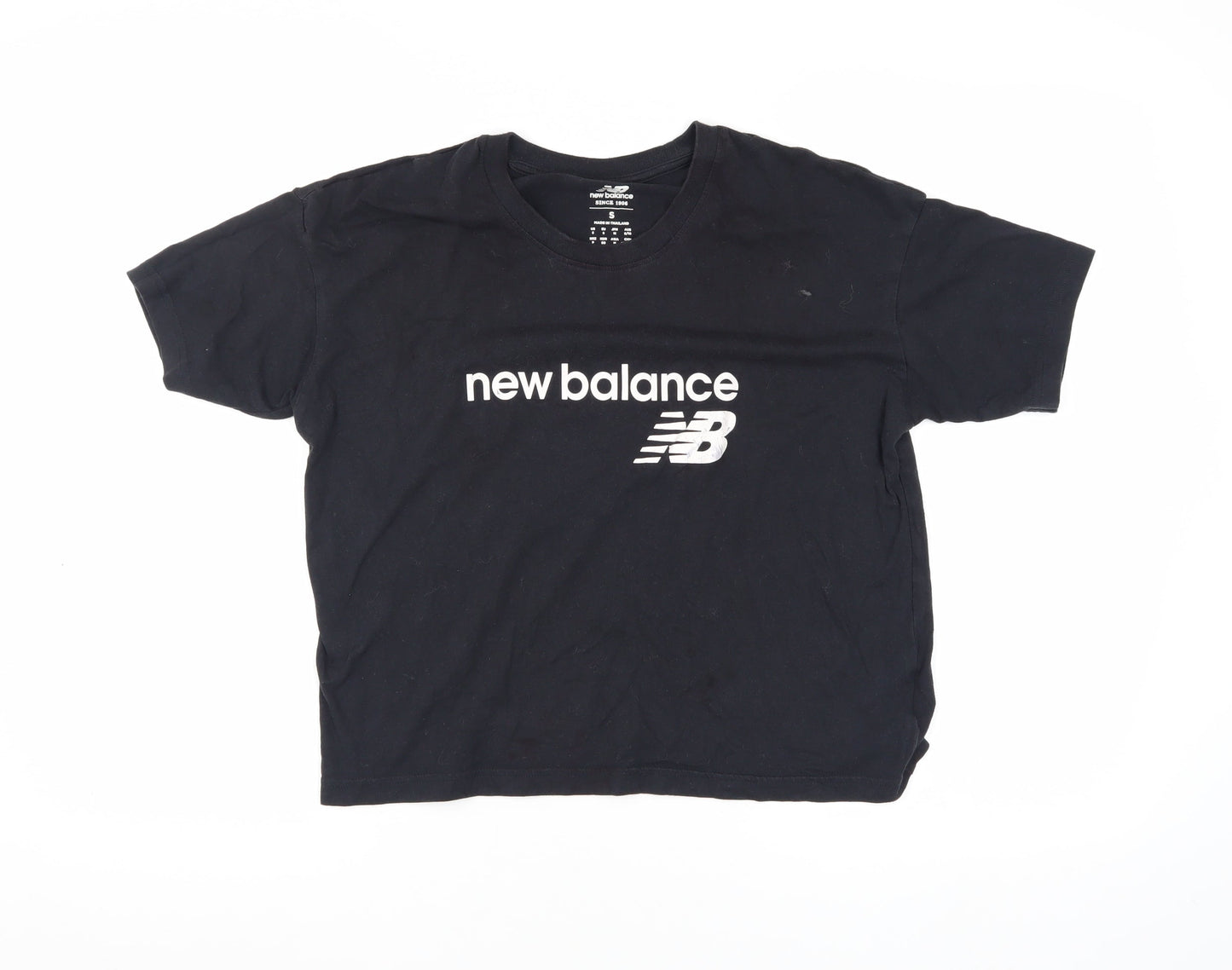 New Balance Unisex Black T-Shirt Small Regular Fit