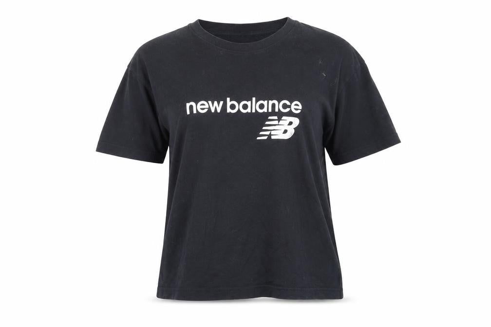 Unisex Adults UK Size S New Balance Black  T-Shirt