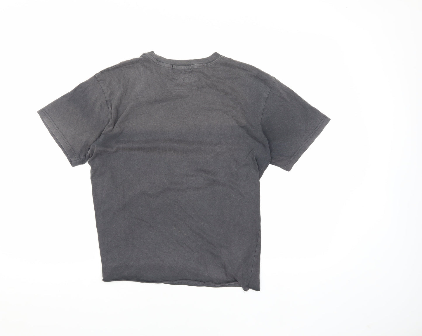 Unisex Adults UK Size S Bershka Black Basic T-Shirt