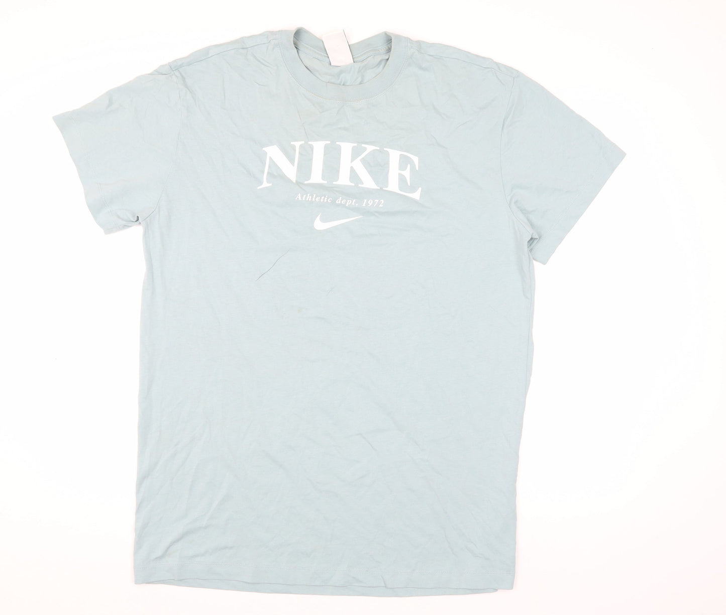 Nike Men’s Blue Athletic Logo T-Shirt - Medium